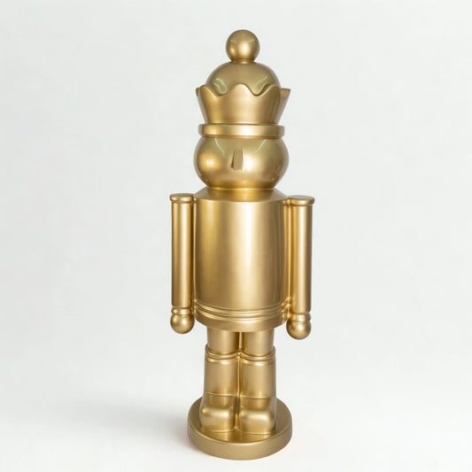 Cascanueces Dorado con Corona | Decoración Navideña