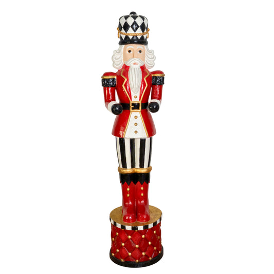 Cascanueces Negro y Rojo | Decoración Navideña Elegante