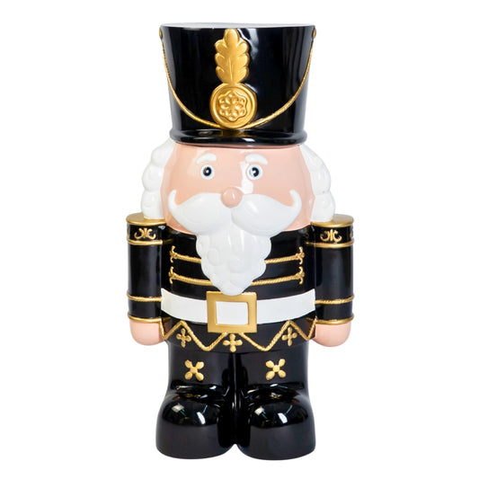 Cascanueces Negro 65cm | Decoración Navideña Clásica