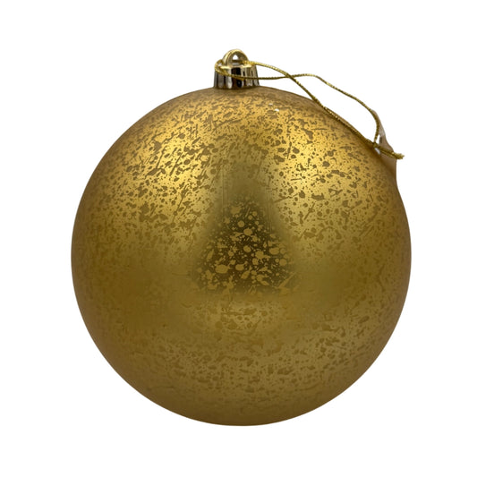 Esfera Mercurio Oro Matte 20 cm – Adorno Navideño Elegante