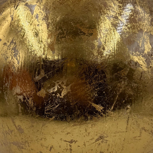 Esfera Laminado Oro 25 cm – Elegancia Clásica Navideña