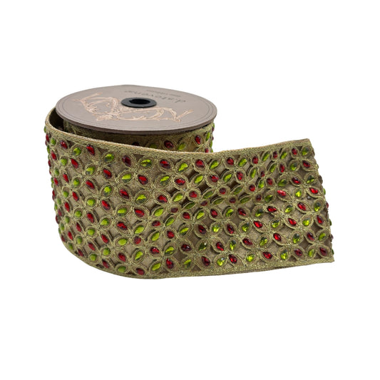 LISTON METALICO VERDE ROJO STVN