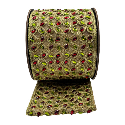 LISTON METALICO VERDE ROJO STVN