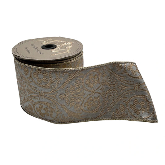 LISTON GRIS CON FIGURAS DORADAS STVN