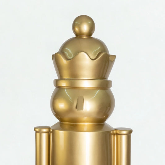 Cascanueces Dorado con Corona | Decoración Navideña