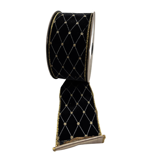 LISTON NEGRO-DORADO ROMBO STVN