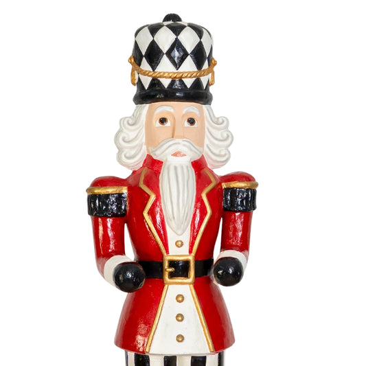 Cascanueces Negro y Rojo | Decoración Navideña Elegante