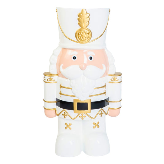 Cascanueces Blanco 65cm | Decoración Navideña Clásica