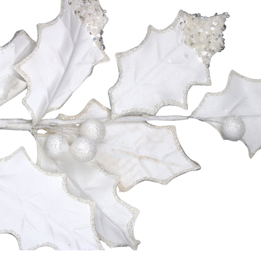 Vara Hoja Blanca Decorativa 71 cm