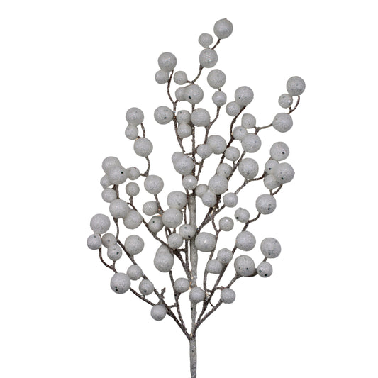 PICK berry Blanca con glitter all